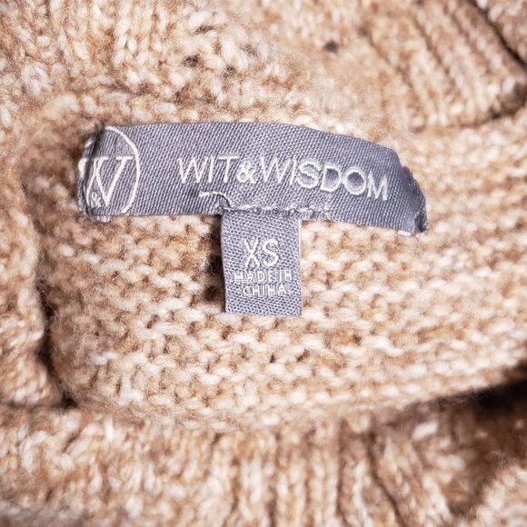 Wit & Wisdom Scallop Trim Pointelle Sweater SZ XS NWT‎ - Picture 10 of 13